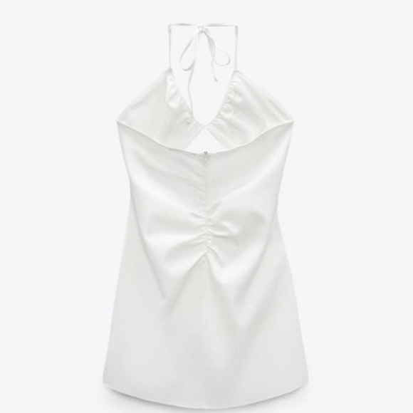 NWT Zara Cutout White Mini Dress - Picture 10 of 11